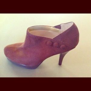 M.P.S. Shootie Brown faux suede